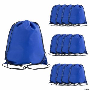 Apparel & Accessories |  12 3/4″ x 15 1 2″ Large Royal Blue Drawstring Bags – 12 Pc. Apparel & Accessories Apparel & Accessories