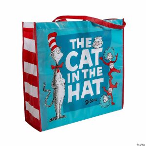 Apparel & Accessories |  19″ x 17 1 2″ Large Dr. Seuss™ Cat in the Hat™ Nonwoven Shopper Tote Bag Apparel & Accessories Apparel & Accessories