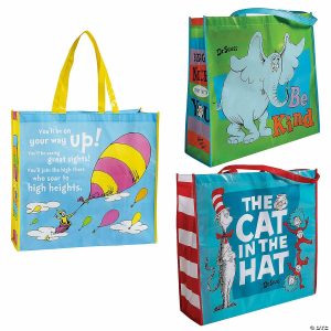 Apparel & Accessories |  19″ x 17 1 2″ Large Dr. Seuss™ Nonwoven Tote Bag Kit – 3 Pc. Apparel & Accessories Apparel & Accessories