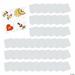 Apparel & Accessories |  19″ x 19″ Bulk 48 Pc. DIY Craft White Polyester Bandanas Apparel & Accessories Apparel & Accessories