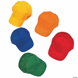 Apparel & Accessories |  24″ Bulk 50 Pc. Kids Bright Cotton Baseball Cap Assortment Apparel & Accessories Apparel & Accessories