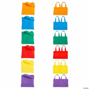 Apparel & Accessories |  6″ x 6″ Mini Nonwoven Bright Color Tote Bags – 12 Pc. Apparel & Accessories Apparel & Accessories