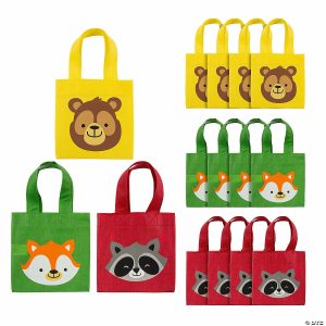 Apparel & Accessories |  6″ x 6″ Mini Nonwoven Woodland Party Tote Bags – 12 Pc. Apparel & Accessories Apparel & Accessories