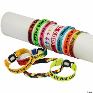 Apparel & Accessories |  8″ Bulk 150 Pc. Religious Nylon Friendship Bracelet Assortment Apparel & Accessories Apparel & Accessories