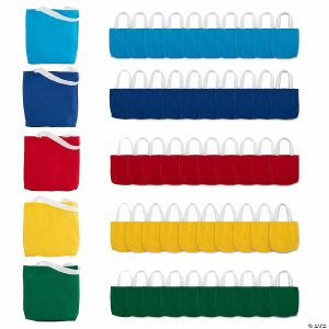 Apparel & Accessories |  8″ x 7 3 4″ Bulk 50 Pc. Mini Canvas Tote Bag Assortment Apparel & Accessories Apparel & Accessories