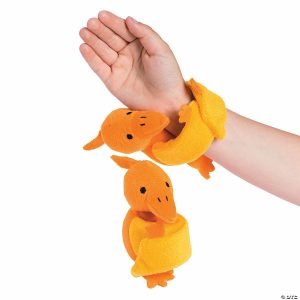 Apparel & Accessories |  9″ Hugging Stuffed Pterodactyl Orange Slap Bracelets – 12 Pc. Apparel & Accessories Apparel & Accessories