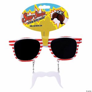 Apparel & Accessories |  Adults Americana Sun-Staches® – 1 Pc. Apparel & Accessories