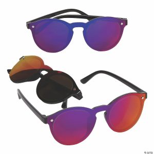 Apparel & Accessories |  Adults Round Mirrored Sunglasses – 6 Pc. Apparel & Accessories Apparel & Accessories