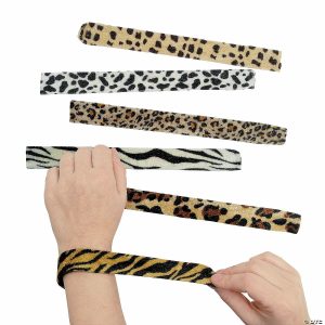 Apparel & Accessories |  Animal Print Slap Bracelets – 12 Pc. Apparel & Accessories Apparel & Accessories