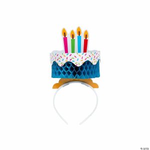 Apparel & Accessories |  Birthday Cake Honeycomb Headbands – 8 Pc. Apparel & Accessories Apparel & Accessories