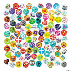 Apparel & Accessories |  Bulk 200 Pc. Religious Mini Button Assortment Apparel & Accessories Apparel & Accessories