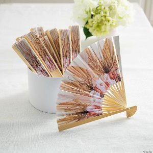 Apparel & Accessories |  Bulk 48 Pc. Vintage Boho Neutral Folding Hand Fans Apparel & Accessories Apparel & Accessories