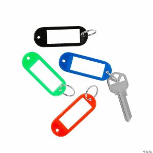 Apparel & Accessories |  Bulk 50 Pc. ID Tag Keychains Apparel & Accessories Apparel & Accessories