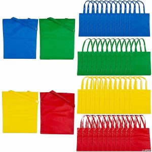 Apparel & Accessories |  Bulk 50 Pc. Large Laminated Nonwoven Tote Bag Assortment Apparel & Accessories Apparel & Accessories