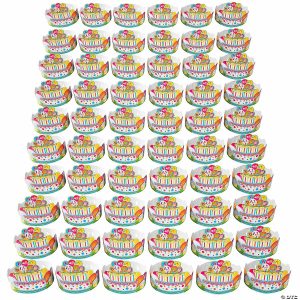 Apparel & Accessories |  Bulk 60 Pc. Birthday Crowns Apparel & Accessories Apparel & Accessories