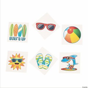 Apparel & Accessories |  Bulk 72 Pc. Beach Fun Temporary Tattoos Apparel & Accessories Apparel & Accessories