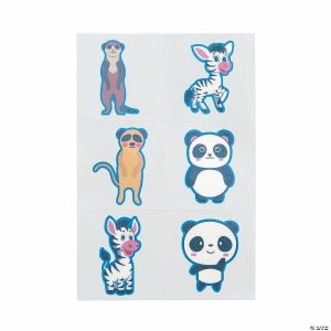 Apparel & Accessories |  Bulk 72 Pc. Cute Animals Temporary Tattoos Apparel & Accessories Apparel & Accessories