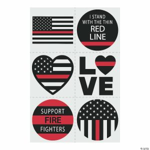 Apparel & Accessories |  Bulk 72 Pc. Thin Red Line Temporary Tattoos Apparel & Accessories Apparel & Accessories