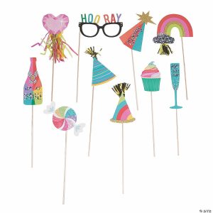 Apparel & Accessories |  Confetti Party Photo Stick Props – 10 Pc. Apparel & Accessories Apparel & Accessories