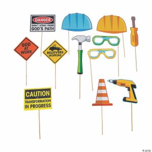 Apparel & Accessories |  Construction VBS Photo Booth Props – 12 Pc. Apparel & Accessories Apparel & Accessories