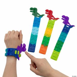 Apparel & Accessories |  Dinosaur Slap Pop Bracelets – 12 Pc. Apparel & Accessories Apparel & Accessories