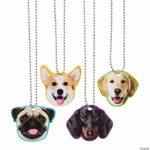 Apparel & Accessories |  Dog Face Dog Tag Necklaces – 12 Pc. Apparel & Accessories Apparel & Accessories