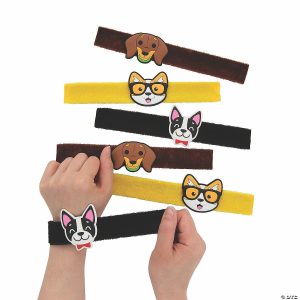 Apparel & Accessories |  Dog Party Furry Slap Bracelets – 12 Pc. Apparel & Accessories Apparel & Accessories