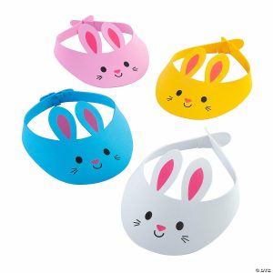 Apparel & Accessories |  Easter Bunny Foam Visors – 12 Pc. Apparel & Accessories Apparel & Accessories