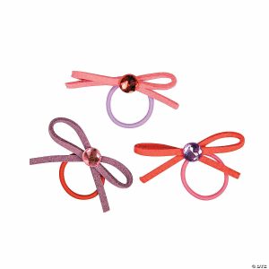 Apparel & Accessories |  Elastic Bow Jewel Rings – 12 Pc. Apparel & Accessories Apparel & Accessories