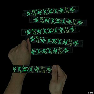 Apparel & Accessories |  Glow-in-the-Dark Pirate Slap Bracelets – 12 Pc. Apparel & Accessories Apparel & Accessories