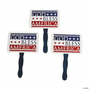 Apparel & Accessories |  God Bless America Hand Fans – 12 Pc. Apparel & Accessories Apparel & Accessories