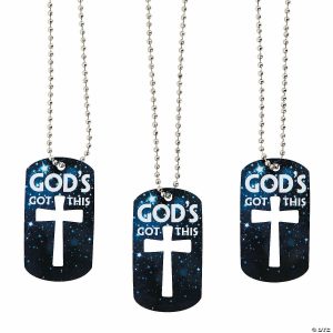 Apparel & Accessories |  God’s Got This Dog Tag Necklaces with Cross Cutout – 12 Pc. Apparel & Accessories Apparel & Accessories