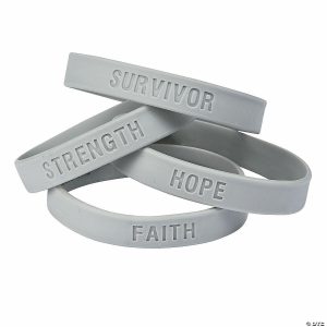 Apparel & Accessories |  Grey Awareness Sayings Rubber Bracelets Apparel & Accessories Apparel & Accessories