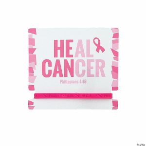 Apparel & Accessories |  He Can Pink Ribbon Bracelets with Card – 12 Pc. Apparel & Accessories Apparel & Accessories