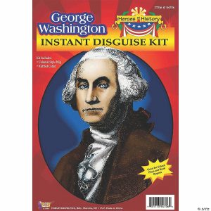 Apparel & Accessories |  Heroes in History: George Washington Costume Wig & Collar Apparel & Accessories Apparel & Accessories