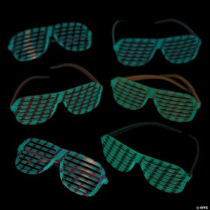 Apparel & Accessories |  Kids Bright Color Glow-in-the-Dark Shutter Glasses – 12 Pc. Apparel & Accessories Apparel & Accessories