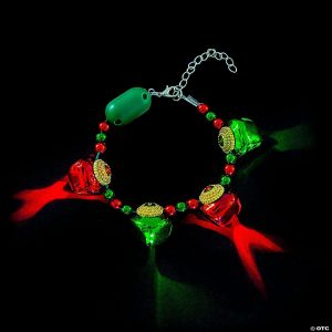 Apparel & Accessories |  Light-Up Christmas Jingle Bell Bracelets – 6 Pc. Apparel & Accessories Apparel & Accessories