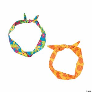 Apparel & Accessories |  Luau Floral & Pineapple Wired Headbands – 6 Pc. Apparel & Accessories Apparel & Accessories