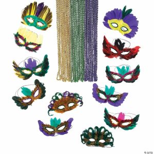 Apparel & Accessories |  Masquerade Mask & Bead Assortment – 60 Pc. Apparel & Accessories Apparel & Accessories