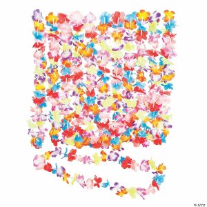 Apparel & Accessories |  Mini Flower Polyester Leis – 12 Pc. Apparel & Accessories Apparel & Accessories