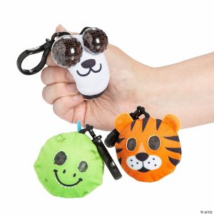 Apparel & Accessories |  Mini Stuffed Animal Squeeze Ball Backpack Clips – 12 Pc. Apparel & Accessories Apparel & Accessories