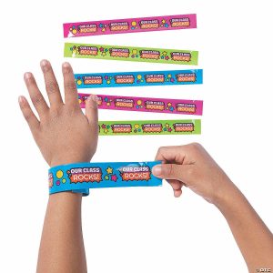 Apparel & Accessories |  Our Class Rocks Slap Bracelets – 12 Pc. Apparel & Accessories Apparel & Accessories