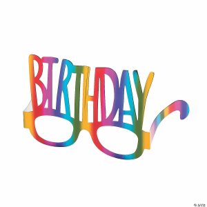 Apparel & Accessories |  Rainbow Birthday Paper Glasses – 24 Pc. Apparel & Accessories Apparel & Accessories