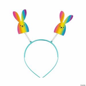 Apparel & Accessories |  Rainbow Bunny Head Boppers – 12 Pc. Apparel & Accessories Apparel & Accessories