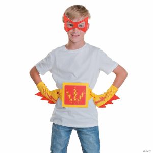 Apparel & Accessories |  Red & Yellow Superhero Accessories – 4 Pc. Apparel & Accessories Apparel & Accessories