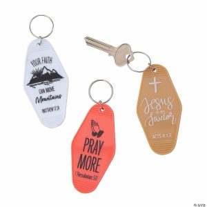 Apparel & Accessories |  Religious Hotel Tag Keychains – 12 Pc. Apparel & Accessories Apparel & Accessories