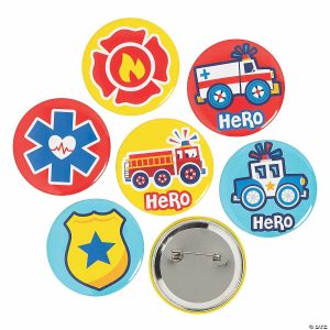 Apparel & Accessories |  Rescue Heroes Buttons – 24 Pc. Apparel & Accessories Apparel & Accessories