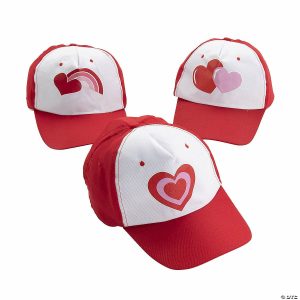 Apparel & Accessories |  Valentine Baseball Cap Assortment – 12 Pc. Apparel & Accessories Apparel & Accessories