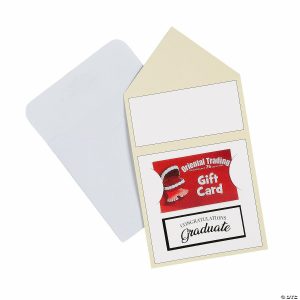 Invitations & Stationery |  5″ x 5″ Graduation Mortarboard Hat Cardstock Gift Card Holders – 6 Pc. Invitations & Stationery Invitations & Stationery