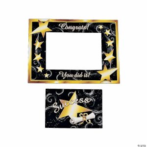 Invitations & Stationery |  7″ x 5″ Graduation Black & Gold Magnetic Picture Frames – 12 Pc. Invitations & Stationery Invitations & Stationery